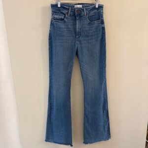 Loft Classic Blue Flair High Wasted Jeans Size 6